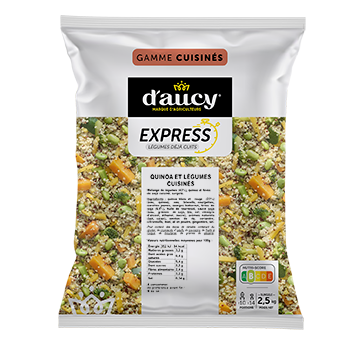 Quinoa et légumes cuisinés EXPRESS