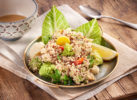 Salade de quinoa boulgour aux choux romanesco