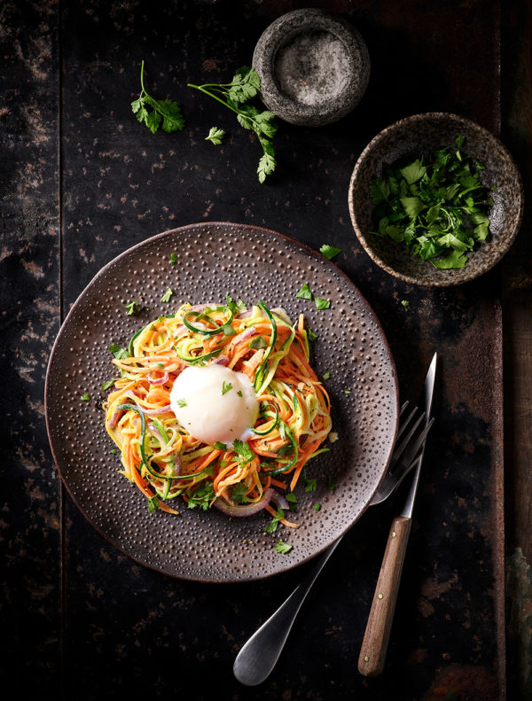 oeuf-parfait-recette-spaghetti-légumes-croquants-cocotine
